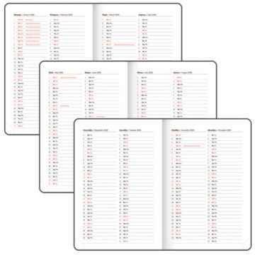 Ежедневник А5 138х213мм 2026 датир под кожу фиолетовый BRAUBERG Mosaic 1/20 (Клиент)