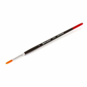 Кисть синтетика плоская №3 BRAUBERG 1/30