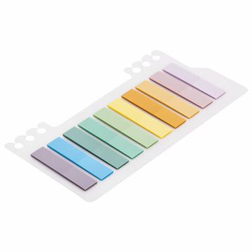 Закладки клейкие пластиковые 45х10мм 10цв х20л пастель BRAUBERG 1/24/288 (Клиент)