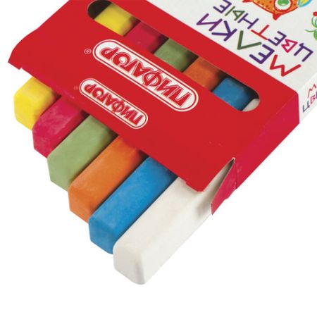 Мелки цветные 06шт квадратные ПИФАГОР 1/81