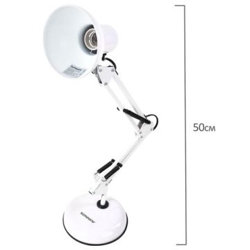 Светильник настольный SONNEN TL-005 на подставке цоколь E27 белый 1/12 (Клиент)