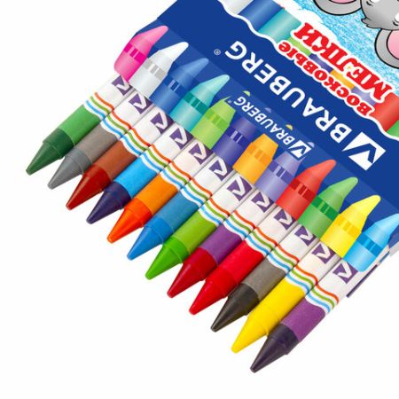 Карандаши восковые 12цв BRAUBERG 1/24/288