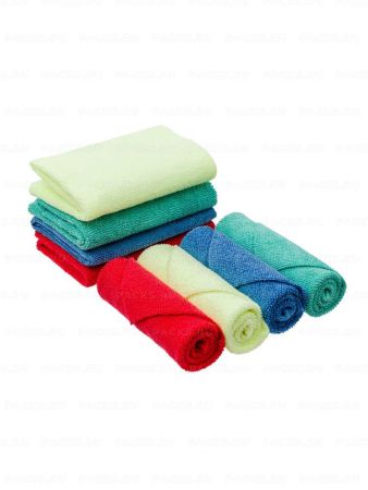 Салфетка микрофибра (40х40) универсальная оверлок красный ОС 50/800