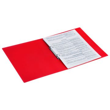 Папка на 2 кольца BRAUBERG UNIVERSAL 25мм красная до 170 листов 0,5мм 1/100 (Клиент)