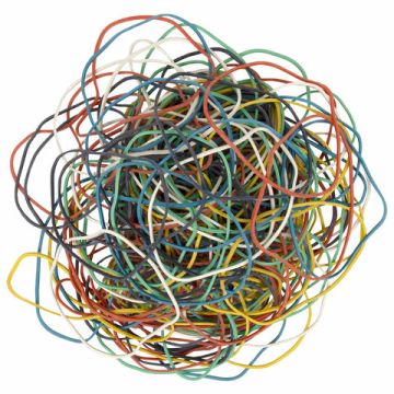 Резинка банк 100гр 80мм STAFF цветная 1/10/200