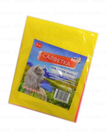 Салфетка вискозная (30х38) Альпак (5шт) 1/100