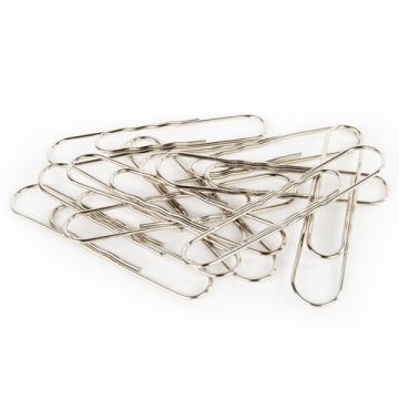 Скрепки 78мм 50шт никелированные гофрированные BRAUBERG 1/10