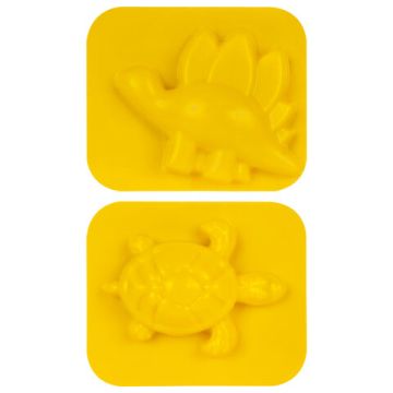 Песок для лепки кинетический 01цв 500г желтый 2 формочки ЮНЛАНДИЯ 1/12