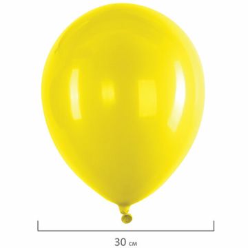 Воздушные шары 30см Яркие цвета ассорти BRAUBERG KIDS 100/100