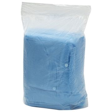 Халат на кнопках голубой одноразовый ХХL (10шт) снаблайн 1/10 (Клиент)