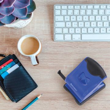 Дырокол на 40листов металлический большой Brauberg JET PRO 1/6/24 (клиент)