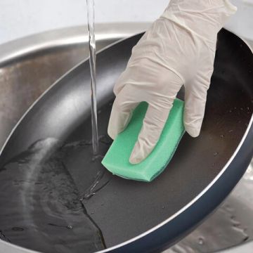 Губка для посуды (10шт) 96х64х27мм ЛАЙМА 1/36