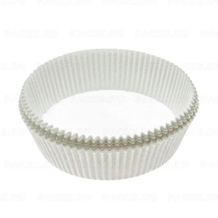 Капсула бумажная круглая для выпечки d 55мм h 43мм тарталетка белая 1/1000 