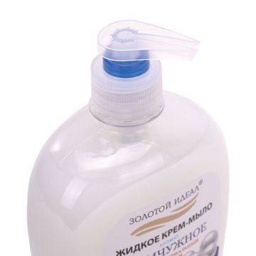Мыло жидкое крем 500мл с дозатором антибактериальное ЗОЛОТОЙ ИДЕАЛ Жемчужное 1/12 (Клиент)