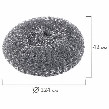 Мочалка для посуды стружка метал. ЛАЙМА, сетчатые 60г 1/120 (клиент)