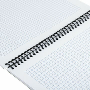 Блокнот 80л А4 клетка обложка пластик синий BRAUBERG 1/30