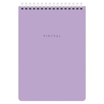 Блокнот 60л А5 146х206мм клетка спираль картон жесткая подложка BRAUBERG Pastel 1/4/64