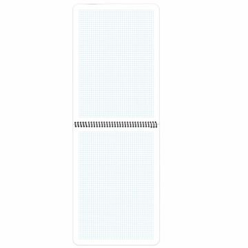 Блокнот 80л А4 клетка обложка пластик синий BRAUBERG 1/30