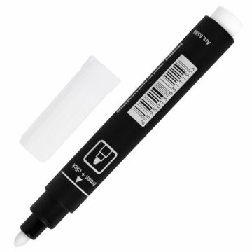 Маркер перманентный CENTROPEN 8586 БЕЛЫЙ круглый наконечник 2,5мм 1/20 (Клиент)