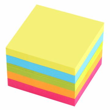 Блок самоклеящийся 51х51мм 400л 5цв неоновый ЮНЛАНДИЯ 1/24 (клиент)