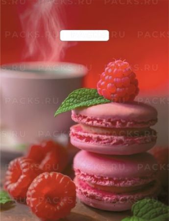 Пакет с вырубной ручкой (31х40)-60 Малиновый десерт 50/1000