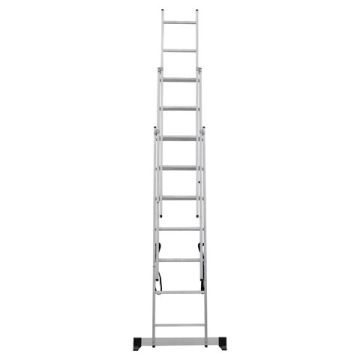 Стремянка трансформер 7 ступеней 3-х секционная высота 4,5м до 150кг 1/1 (Тендер)