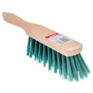 Щетка-сметка для уборки ручка 18 см, длина щетины 6 см, шир 4 см. деревянна YORK 1/24 (клиент)