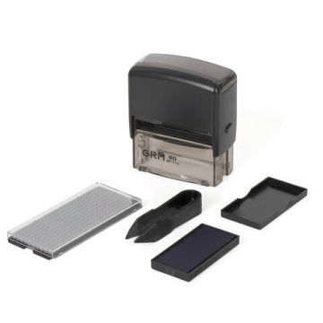 Штамп самонаб 6-стр оттиск 59х23мм синий без рамки GRM 40 касса 1/60 (клиент)