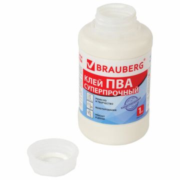 Клей ПВА 1кг суперпрочный керамика ткань кожа дерево бумага картон